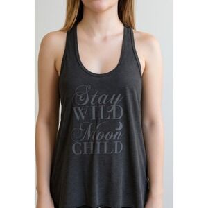 Bella Canvas Stay Wild Moon Child‎ Graphic Tank Top Women's Size S